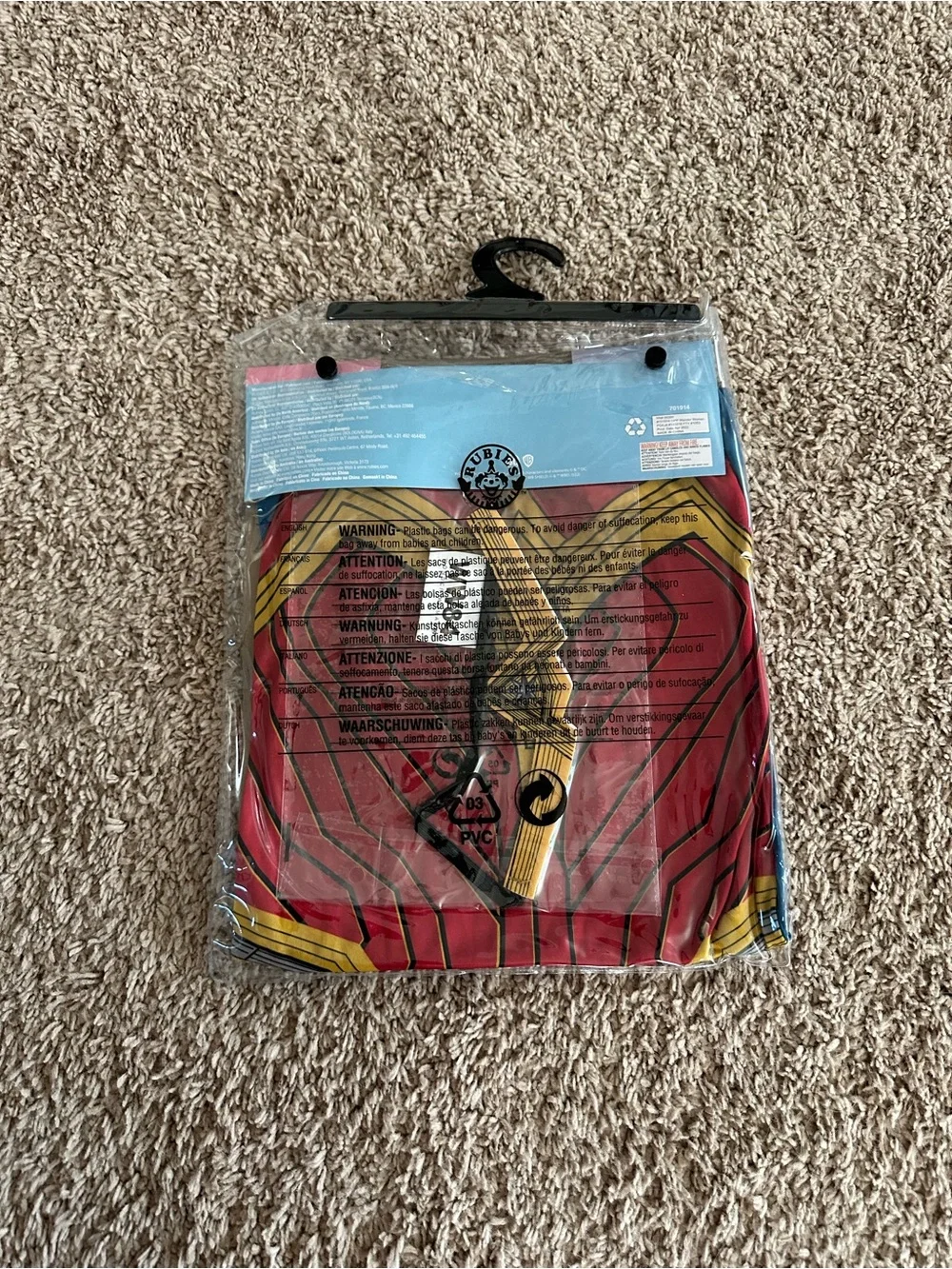 Rubie's DC Comics Wonder Woman Girl's Halloween Costume Size M 8-10 - Picture 3 of 3